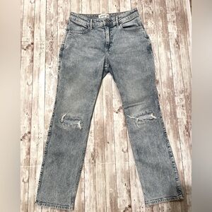 Abercrombie Kids High Waisted Straight Leg  Girl Jeans